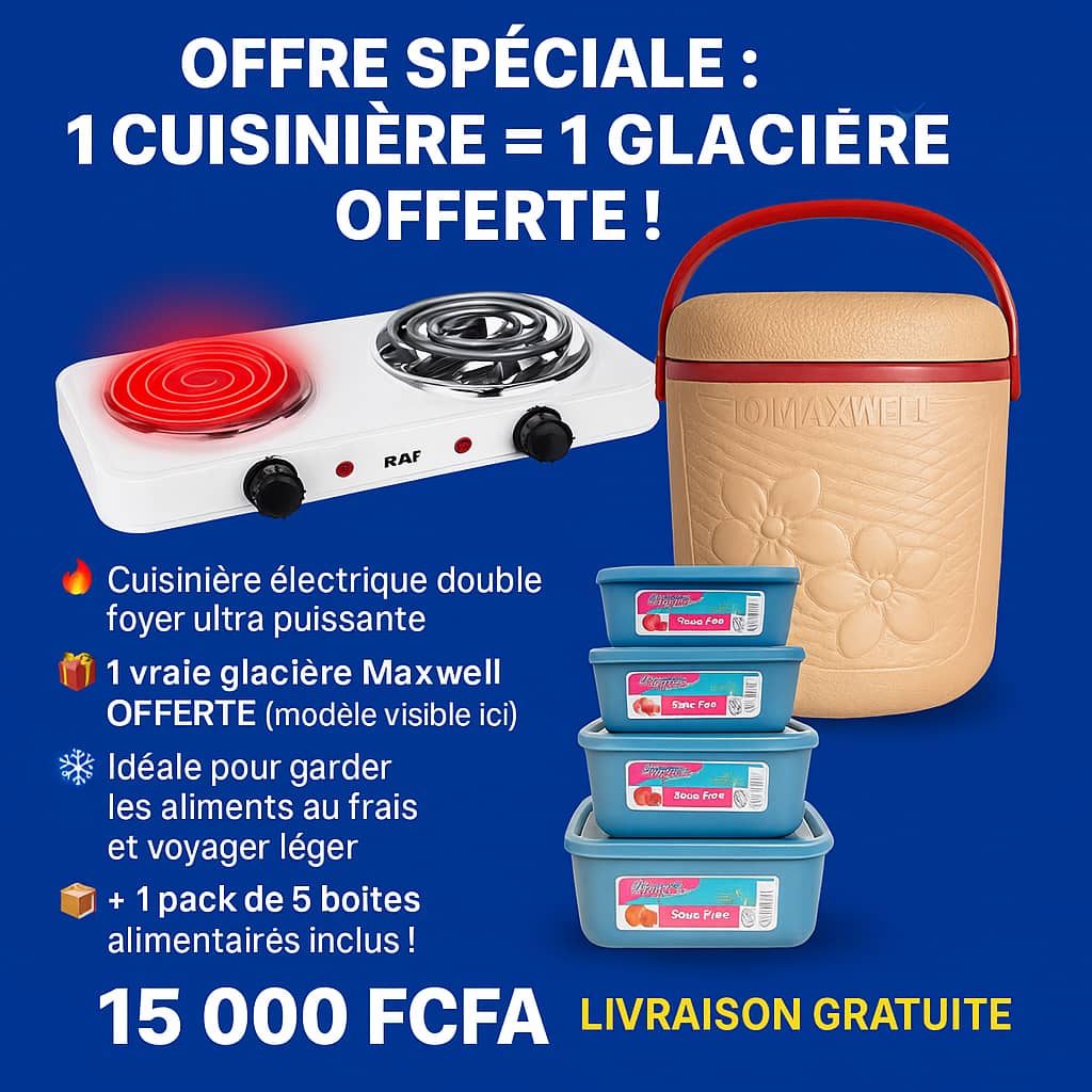 Cuisinière électrique Double Foyer